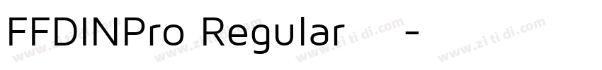 FFDINPro Regular 语言字体转换 FFDINPro Regular 语言字体转换